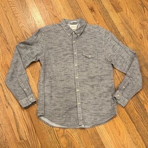 Lucky Brand Men's Heathered Gray Button-Down Shirt